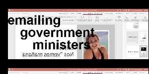 emailing government ministers