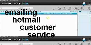 emailing hotmail customer service