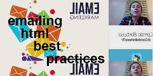 emailing html best practices