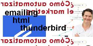 emailing html thunderbird