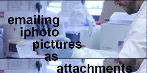emailing iphoto pictures as attachments
