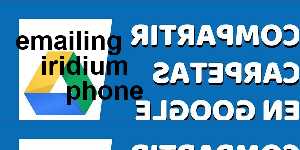 emailing iridium phone
