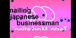 emailing japanese businessman