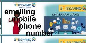 emailing mobile phone number