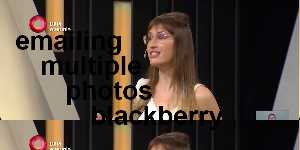 emailing multiple photos blackberry