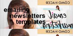emailing newsletters templates