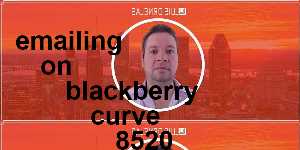 emailing on blackberry curve 8520