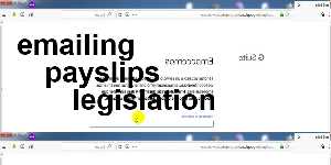 emailing payslips legislation