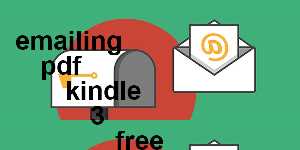 emailing pdf kindle 3 free