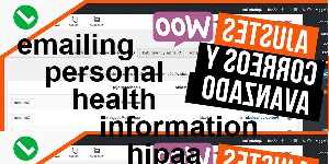emailing personal health information hipaa violation
