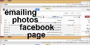 emailing photos facebook page