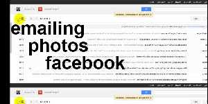 emailing photos facebook