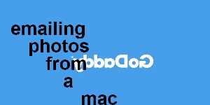 emailing photos from a mac to a pc
