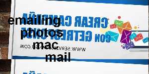 emailing photos mac mail