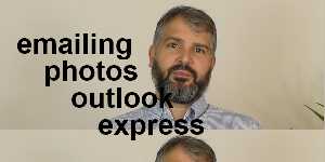 emailing photos outlook express