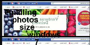 emailing photos size windows 7