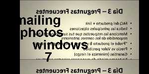 emailing photos windows 7