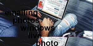 emailing photos windows live photo gallery