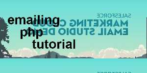emailing php tutorial