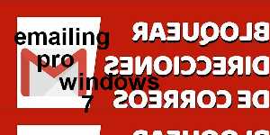 emailing pro windows 7