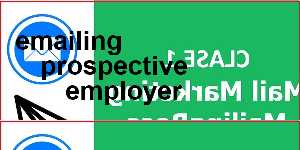 emailing prospective employer