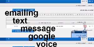emailing text message google voice number
