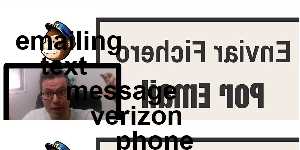 emailing text message verizon phone