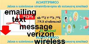 emailing text message verizon wireless device