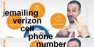emailing verizon cell phone number