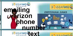 emailing verizon phone number text