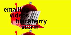 emailing videos blackberry storm