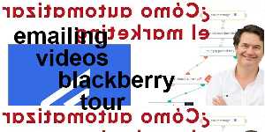 emailing videos blackberry tour