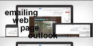 emailing web page outlook