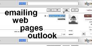 emailing web pages outlook