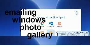 emailing windows photo gallery