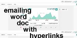 emailing word doc with hyperlinks