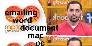 emailing word document mac pc