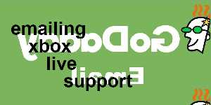 emailing xbox live support
