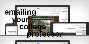 emailing your college professor