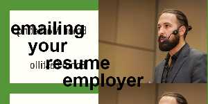 emailing your resume employer