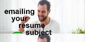 emailing your resume subject