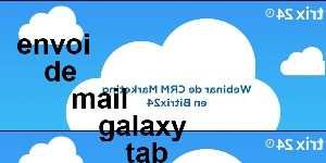 envoi de mail galaxy tab