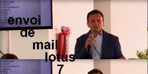 envoi de mail lotus 7 diffère