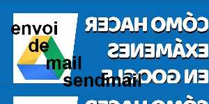 envoi de mail sendmail
