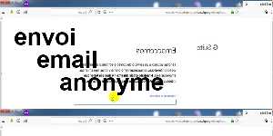 envoi email anonyme