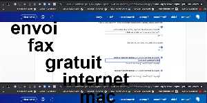 envoi fax gratuit internet mac