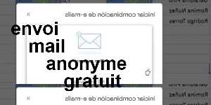 envoi mail anonyme gratuit