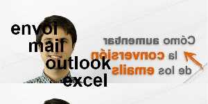 envoi mail outlook excel
