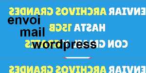 envoi mail wordpress