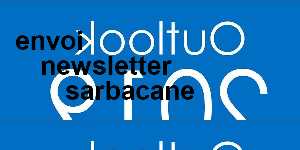 envoi newsletter sarbacane
